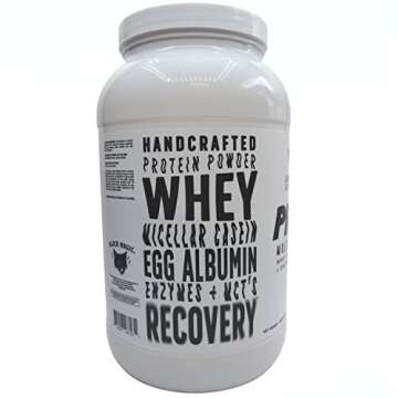 Magician Black Magic Multi-Source Protein - Whey, Egg, Casein Complex with Enzymes & MCT's - Keto, Low Sugar - Pre/Post Workout - Fruit Whirls Flavor - 24g Protein - 2 LB