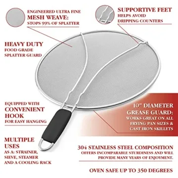 Bellemain Grease Splatter Screen Heavy Duty for Frying Pan