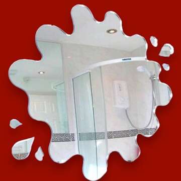Super Cool Creations Puddle Mirror with Six Splash Mirrors 45cm x 42cm