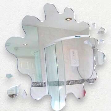 Super Cool Creations Puddle Mirror with Six Splash Mirrors 45cm x 42cm