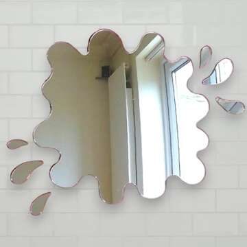 Super Cool Creations Puddle Mirror with Six Splash Mirrors 45cm x 42cm