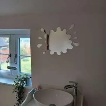 Super Cool Creations Puddle Mirror with Six Splash Mirrors 45cm x 42cm