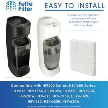 Fette Filter T Humidifier Filters for Honeywell HEV615 HEV620