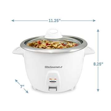 Elite Gourmet ERC-2010 Rice Cooker - Perfect Rice Every Time