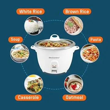Elite Gourmet ERC-2010 Rice Cooker - Perfect Rice Every Time