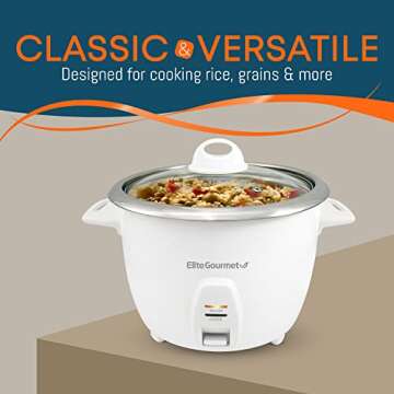 Elite Gourmet ERC-2010 Rice Cooker - Perfect Rice Every Time