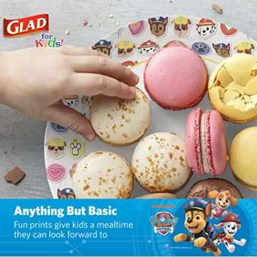 Glad Paw Patrol Emoji Paper Plates for Kids - 20ct