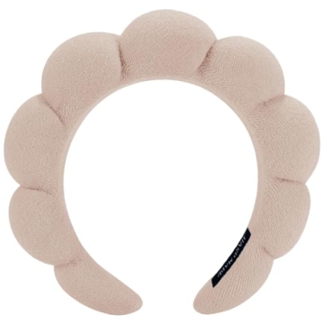 AOENJIE Spa Headbands for Washing Face or Makeup, Sponge Bubble Skincare Headbands, Puffy Terry Clot...