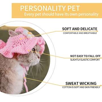 Charming Cat Hat for Pets - Cute Holiday Costume Accessories