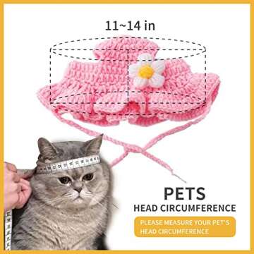 Adorable Cat Hat for Pet Costume Fun Holiday Dress Up