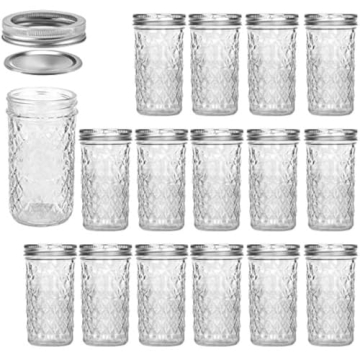 VERONES 12 oz Canning Jars for Jam and Gifting