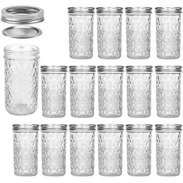 VERONES 12 oz Canning Jars for Jam and Gifting