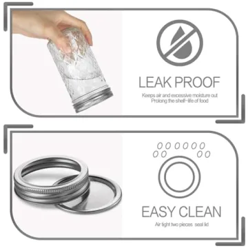 VERONES 12 oz Canning Jars for Jam and Gifting