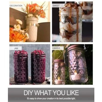 VERONES 12 oz Canning Jars for Jam and Gifting