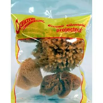 Creative Hobbies® Synthetic and Natural Silk Sponges for Crafts - Value Pack of 7
