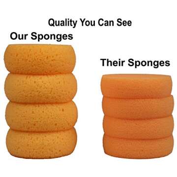 Creative Hobbies® Synthetic & Natural Sponges - Value Pack of 7