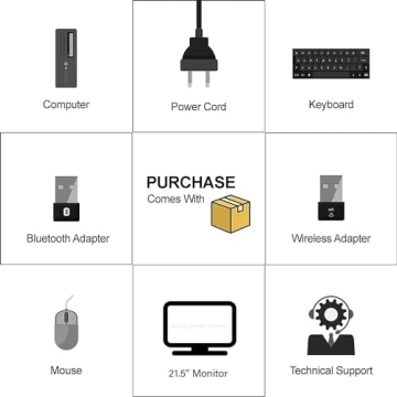 HP ProDesk 600 G3 SFF i5 Desktop Bundle with Monitor