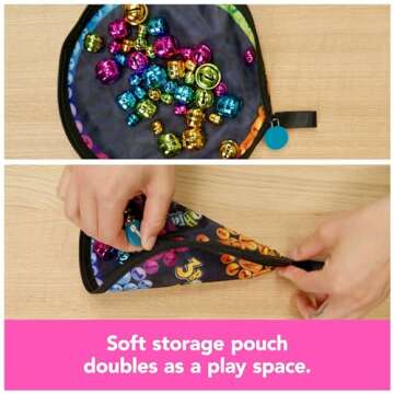 Spin Master Games, Bellz! The Quick to Pick-up Family Magnet Game with Magnetic Wand and Bells, Giftable Pouch Included for On-The-Go Fun, for Ages 6+