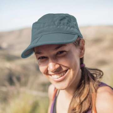 Sunday Afternoons Sun Tripper Cap - UPF 50+ Sun Protection Cadet Hat for Running - Adjustable - Packable - Men's & Women's Outdoor Radar Hat, Mineral, Large