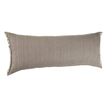 LR Home Polyester Neutral Tan Lumbar Throw Pillow
