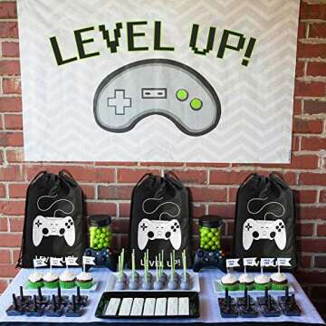 AhlsenL Video Game Party Bags for Kids - 24 Pack