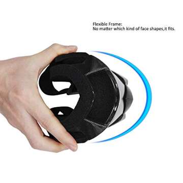 4-FQ Motorcycle Goggles Dirt Bike Goggles Anti UV Safety Goggles Anti Scratch Motocross Goggles Dustproof Motorcycle Glasses Motorbike Goggles for Cycling Riding Climbing Skiing-Sliver Lens