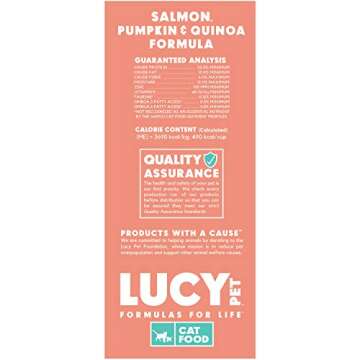 Lucy Pet Products Lucy Pet Cat Salmon, Pumpkin, & Quinoa 10lb
