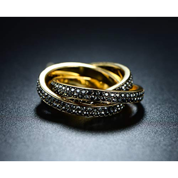 Barzel 18K Gold Plated Cubic Zirconia Ring - Stunning Elegance