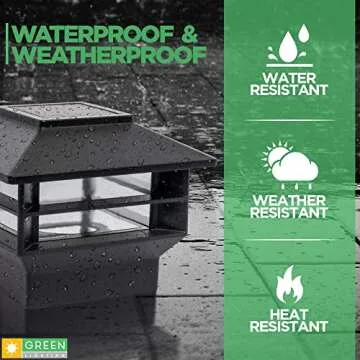 Outdoor Solar Post Cap Lights for Garden and Deck