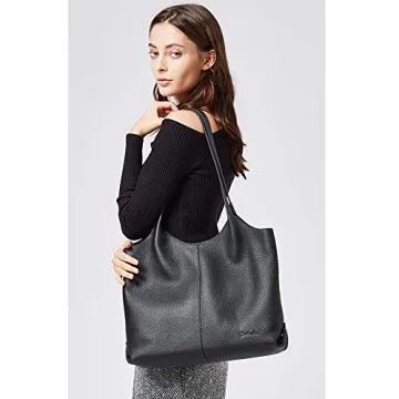 BOSTANTEN Women Leather Tote Bag for Stylish Professionals