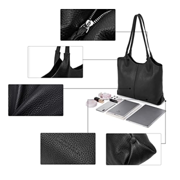 BOSTANTEN Women Leather Tote Bag for Stylish Professionals