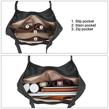 BOSTANTEN Women Leather Tote Bag for Stylish Professionals