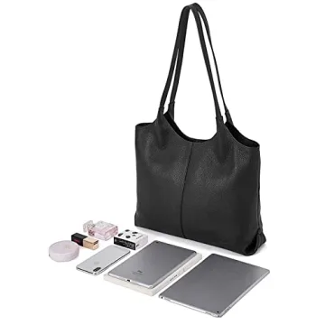 BOSTANTEN Women Leather Tote Bag for Stylish Professionals