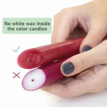 SONEDLY 12 inch Taper Candle 4 Pack - Long Burning Dripless and Smokeless Candles Unscented - Ideal as Halloween Candles and Witchcraft Candles - 10-Hour Burning Coal Black Candlesticks