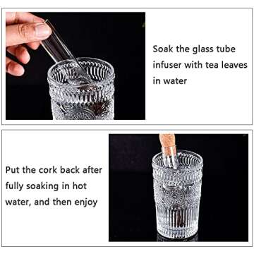 Universal Glass Tea Strainer Tea Infuser Drinkware Tools ReusableTea Filter 3 13cm for Loose Tea Leaves Brewing