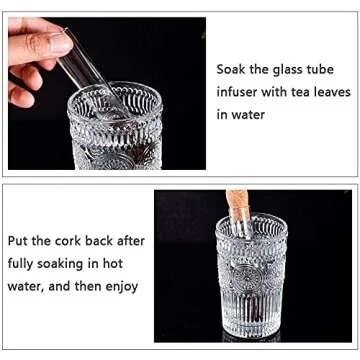 Universal Glass Tea Strainer Tea Infuser Drinkware Tools ReusableTea Filter 3 13cm for Loose Tea Leaves Brewing