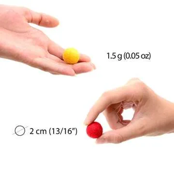 Glaciart One Felt Pom Poms, Wool Felt Balls (60 Pieces) 2 cm – 0.8 Inch, Handmade Felted 30 Color (Red, Pink, Blue, Yellow, Black, White, Pastel and More) Bulk Small Puff for Felting and Garland