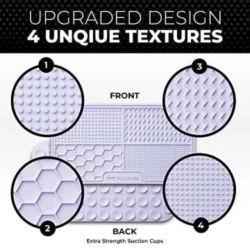 Pup Culture Dog Lick Mat - Feeding Pad for Anxious Pets with 4 Puzzles