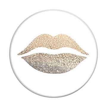Stylish PopSockets Gold Lips for Secure Phone Grip