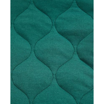 Locachy Women's Half Zip Cropped Quilted Sweatshirts Loose Stand Collar Active Puffer Pullover Fall Winter Fashion Outfits Dark Green M