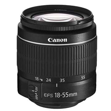 Canon EOS 2000D (Rebel T7) DSLR Camera Bundle with 18-55mm Lens | Built-in Wi-Fi|24.1 MP CMOS Sensor | |DIGIC 4+ Image Processor and Full HD Videos + 64GB Memory(17pcs)