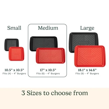 Cuisinart Grilling Prep & Serve Trays - Black & Red