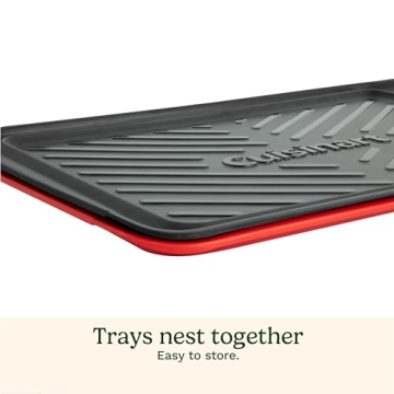 Cuisinart Grilling Prep & Serve Trays - Black & Red