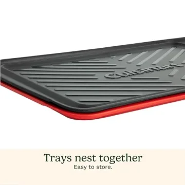 Cuisinart Grilling Prep & Serve Trays - Black & Red