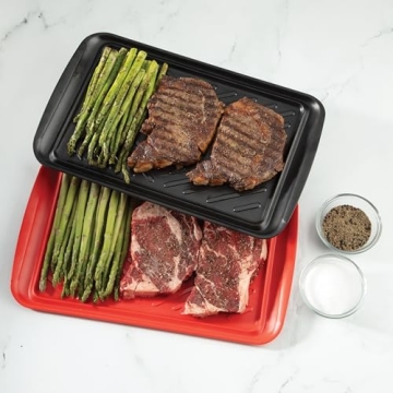 Cuisinart Grilling Prep & Serve Trays - Black & Red