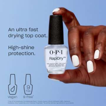 OPI RapiDry Nail Polish Top Coat | Quick Drying Top Coat | Quick Dry, High Shine & Glossy, Protects Nails
