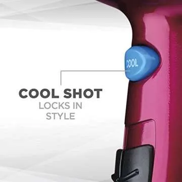 Conair 1875-Watt Ionic Ceramic Hair Dryer with Diffuser and Concentrator, Pink