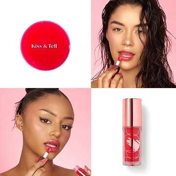 Poppi Cosmetics Dreamy Gleamy Tinted Lip Oil, Moisturizing, Shiny, Cruelty-Free, Vegan, Hydrating, N...