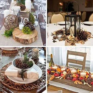 Natural Pinecones Set of 15 for Crafting and Decor