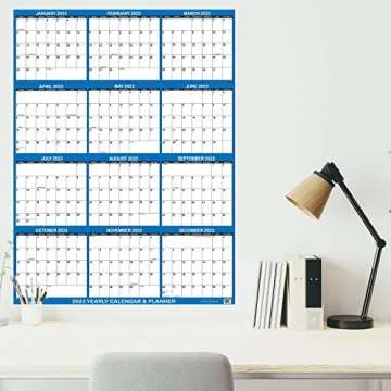 2023 Large Wall Calendar - Erasable & Reversible Planner